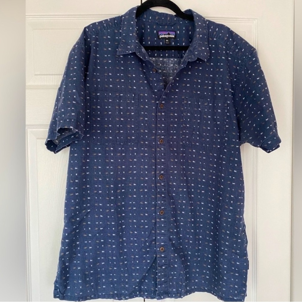Patagonia Shirt Go To Shirt Cotton Short Sleeve Shirt size XL
